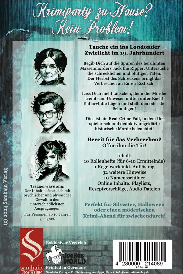 Der Herbst des Schreckens, Rückseite der Box